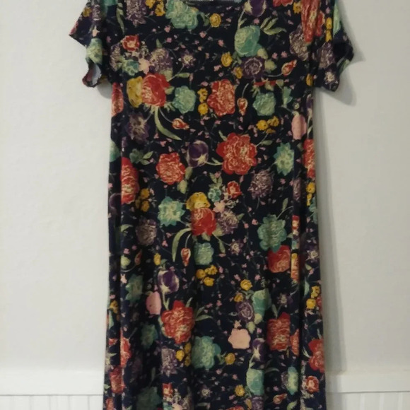 Lularoe Hi Low Pullover Floral Dress - Picture 2 of 5